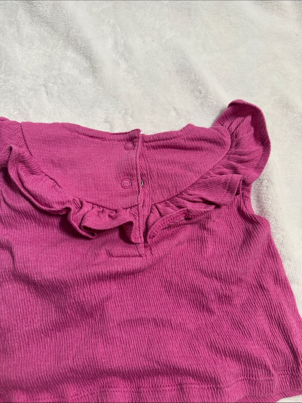 Carter's Bright Magenta Ruffle Tank Top - Picture 4 of 4